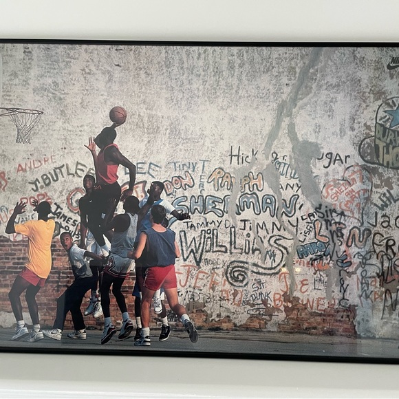 Vintage 1989 Michael Jordan Nike Playground Poster Full Size MINT - Picture 2 of 2